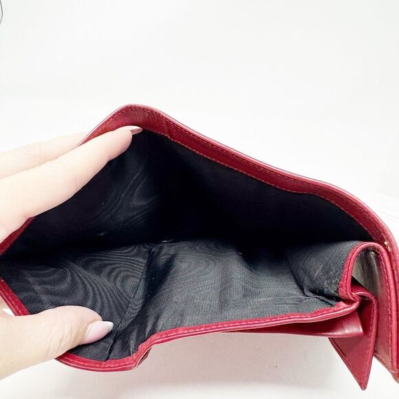 PRADA | AUTHENTIC Red Wallet Silver Hardware with Box Included - Picture 11 of 11